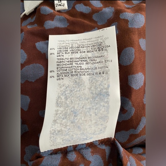 BNWT Maison Martin Margiela SS19 Velvet Leopard Silk Devoré Shirt - Picture 5 of 6